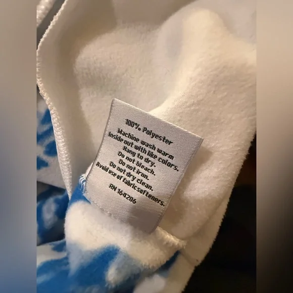 Dudley Stephens x Mestiza. Sheffield Island Pullover. Blue & White Floral. Med. - Picture 10 of 11